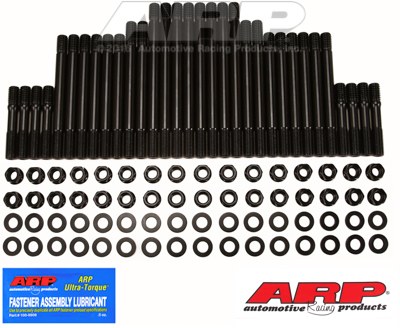 ARP Cylinder Head Stud, For Use with Chevy Big Block 396/ 402/ 427/ 454, Edelbrock Victor Heads, Hex Nuts with Undercut Studs, Black Oxide – 235-4519