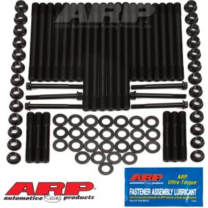 ARP Cylinder Head Stud, For Use with 1989-1998 Dodge Cummins 5.9L 12V, 12 Point Nuts, Black Oxide, Chrome Moly ARP2000, Complete Set – 247-4203