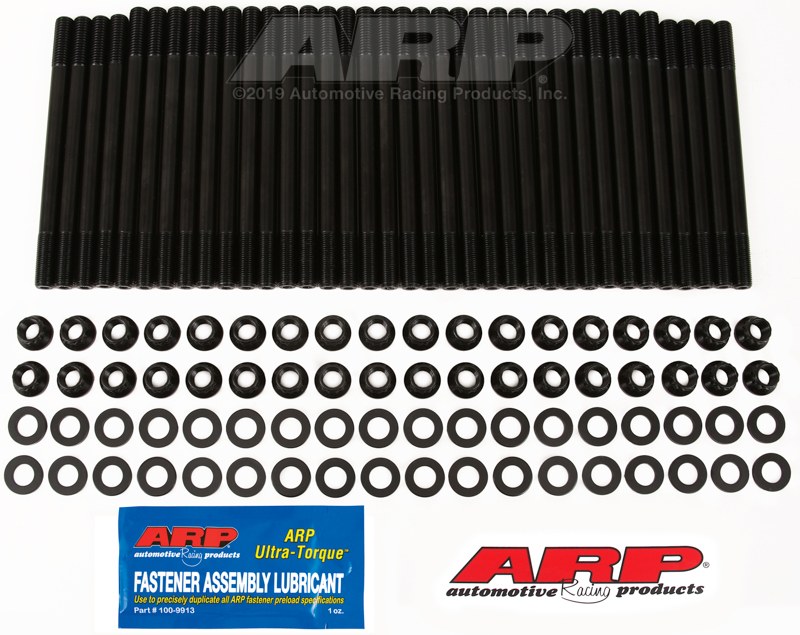 ARP Cylinder Head Stud, For Use with Ford 7.3L Powerstroke, 12 Point Nuts, Black Oxide, Chrome Moly – 250-4201