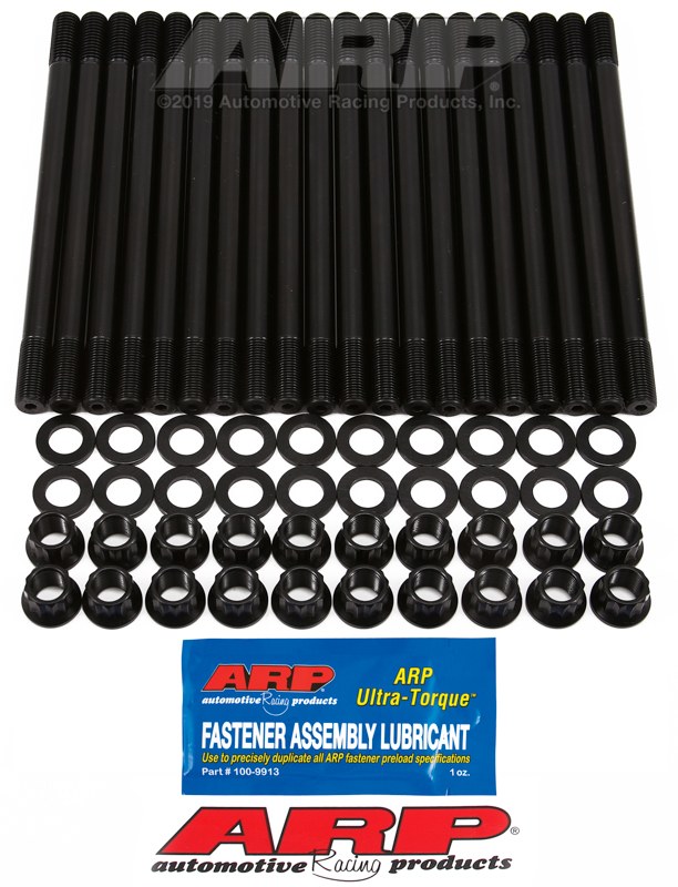 ARP Cylinder Head Stud, For Use with Ford 6.0L Powerstroke, 12 Point Nuts, Black Oxide, Chrome Moly ARP2000 – 250-4202