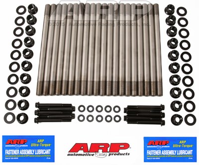 ARP Cylinder Head Stud, For Use with Ford 6.0L Powerstroke, 12 Point Nuts, Black Oxide, Custom Age 625 Super Alloy – 250-4205