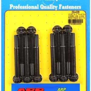 ARP Cylinder Head Bolt Set, For Use with Ford 6.0L Powerstroke/ Inner Row, Black Oxide, Chrome Moly, With Washers – 250-4206