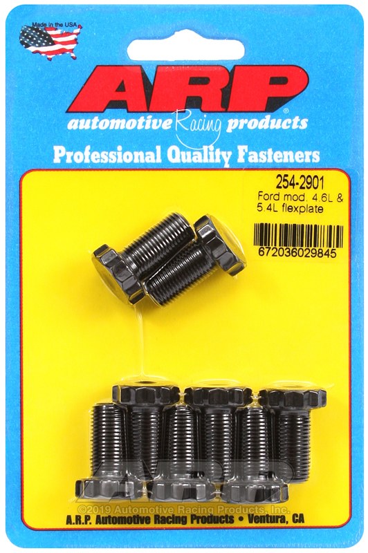 ARP Auto Trans Flexplate Bolt, For Use with 4.6L/ 5.4L Ford Modular V8, 0.800 Inch Under Head Length, 10 Millimeter X 1.0 Thread Strength – 254-2901