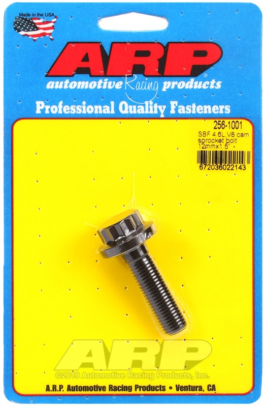 ARP Camshaft Bolt, 4.6L/ 5.4L Ford Small Block Modular V8, 200000 Pounds Per Square Inch Tensile Strength, M12 X 1.5 Inch Thread Size – 256-1001