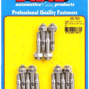 ARP Valve Cover Stud, For Use with Cast Aluminum Valve Cover, 1.500 Inch Overall Length, 1/4 Inch – 20 Thread Size, Hex Style Head Type – 400-7604