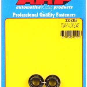 ARP Nut, 12 Point, 10 Millimeter X 1.50 Thread Size, 12 Millimeter Socket Size, 180000 PSI Tensile Strength, Polished, Stainless Steel – 400-8345