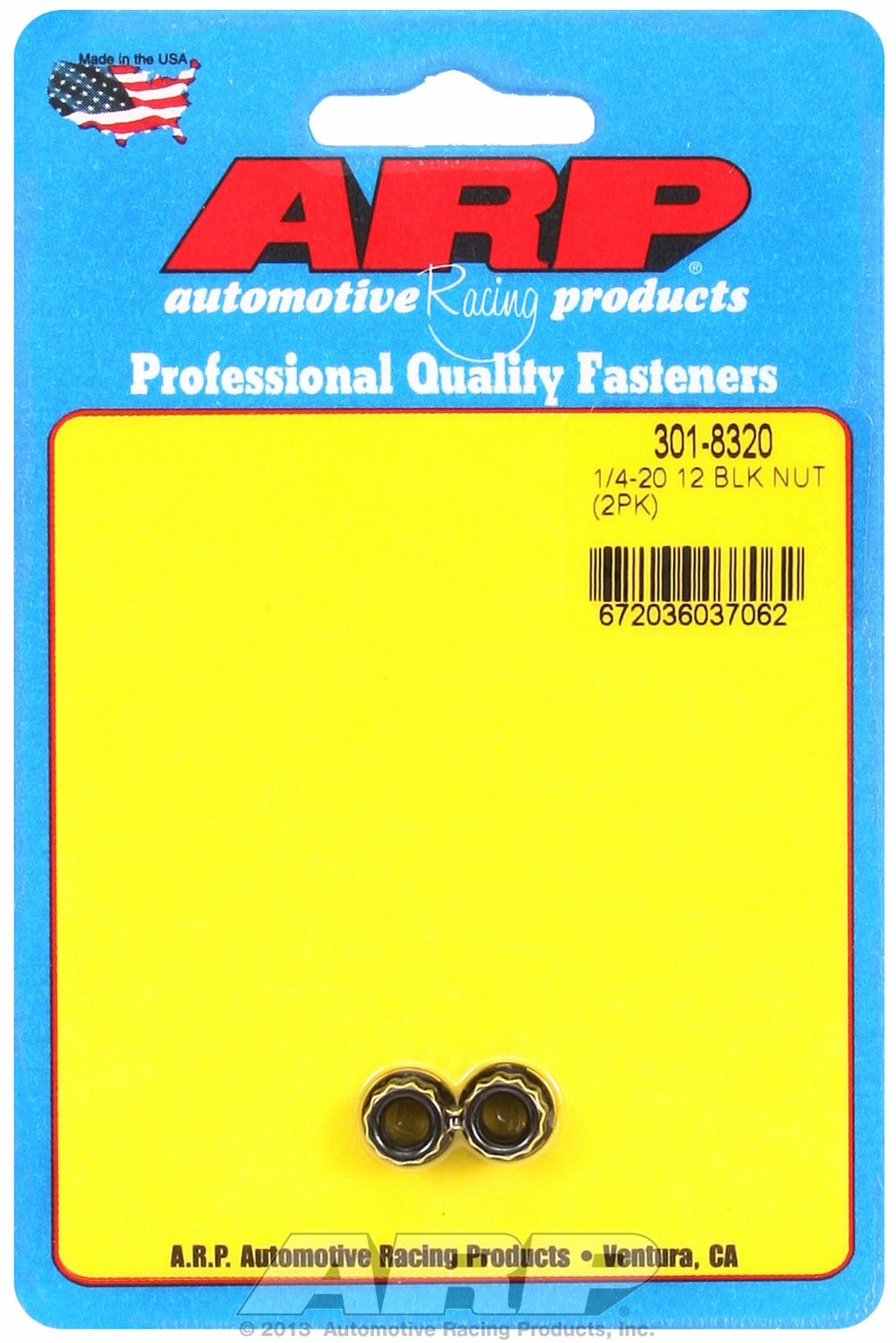 ARP Nut, 12 Point, 1/4 Inch – 20 Thread Size, 5/16 Inch Socket Size, 180000 PSI Tensile Strength, Polished, Stainless Steel, Single – 401-8300