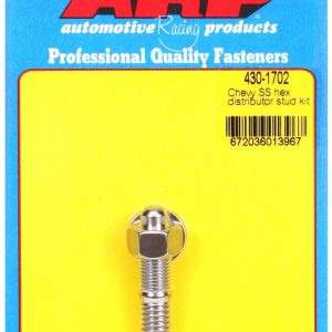 ARP Distributor Clamp Stud, For Use with Chevy, Hex Style Head Type, Polished, Stainless Steel – 430-1702