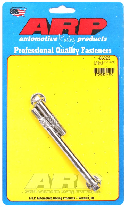 ARP Starter Bolt, For Use with Chevy, With Long and Short Bolt Starter, 1.880 Inch/ 4.450 Inch Under Head Length, Hex Style Head Type – 430-3505