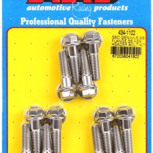 ARP Exhaust Header Bolt, For Use with Chevy Ls V8 Engines, M8 Thread Size, 1.181 Inch Length, Hex Style Head Type, Stainless Steel – 434-1102