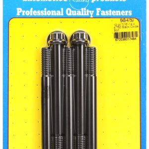 ARP Bolt, Standard Bolt, 7/16 Inch – 14 Thread Size, 4.750 Inch Under Head Length, 7/16 Inch Socket Size, 12 Point Head Type, Black Oxide – 643-4750