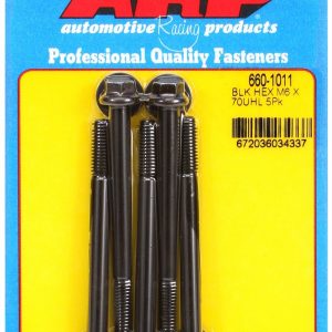 ARP Bolt, Metric Bolt, 6 Millimeter X 1.00 Thread Size, 70 Millimeter Under Head Length, 8 Millimeter Socket Size, Hex Style Head Type – 660-1011