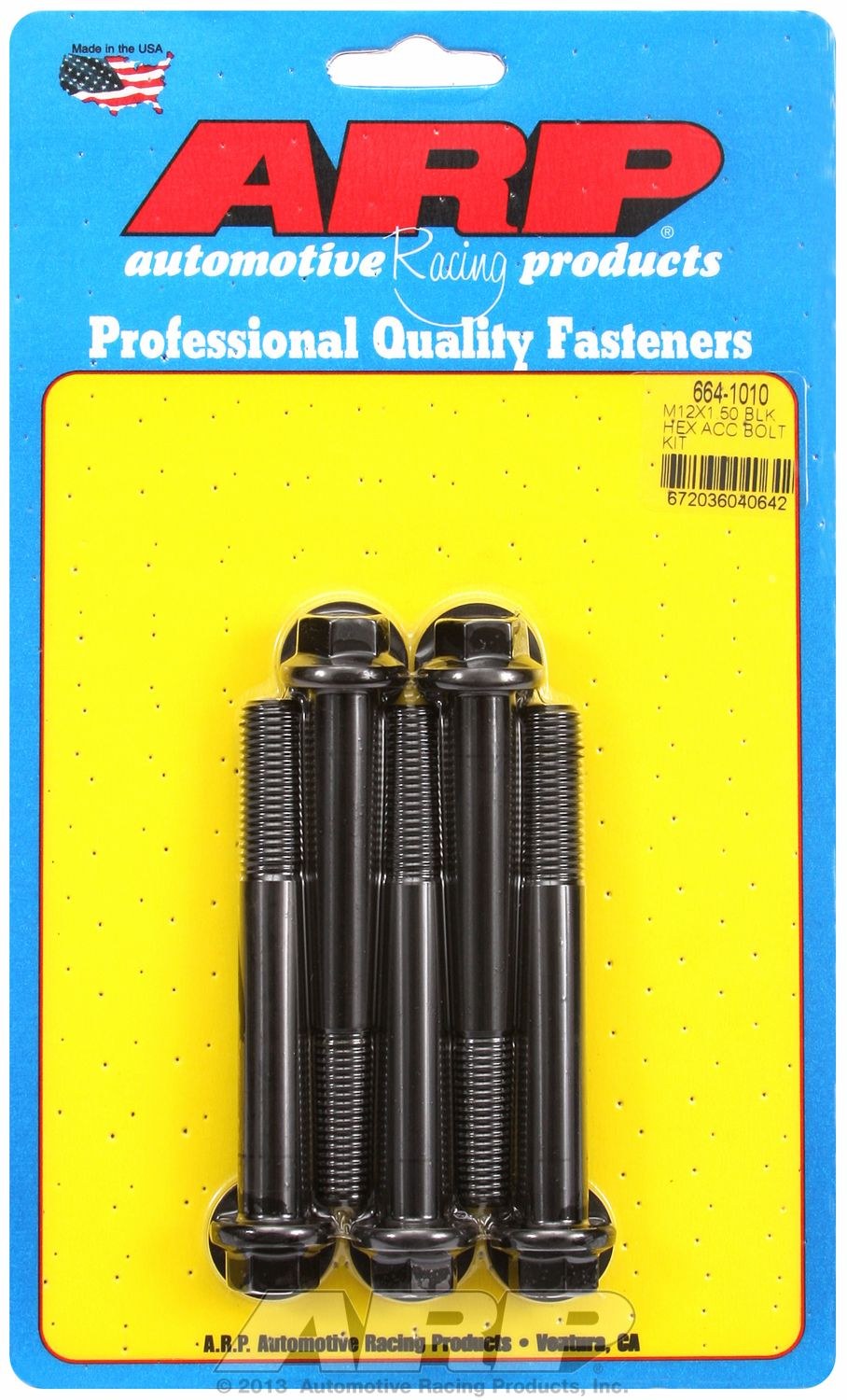 ARP Bolt, Metric Bolt, 12 Millimeter X 1.50 Thread Size, 90 Millimeter Under Head Length, 14 Millimeter Socket Size, Hex Style Head Type – 664-1010