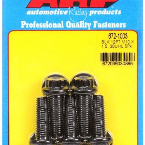 ARP Bolt, Metric Bolt, 10 Millimeter X 1.50 Thread Size, 30 Millimeter Under Head Length, 12 Millimeter Socket Size, 12 Point Head Type – 672-1003