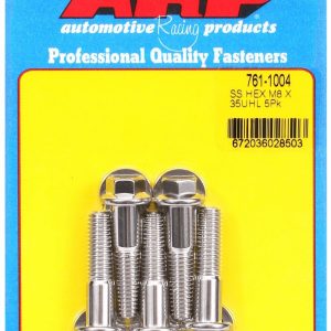 ARP Bolt, Metric Bolt, 8 Millimeter X 1.25 Thread Size, 35 Millimeter Under Head Length, 10 Millimeter Socket Size, Hex Style Head Type – 761-1004