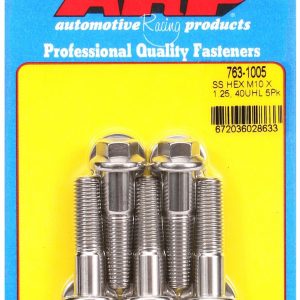 ARP Bolt, Metric Bolt, 10 Millimeter X 1.25 Thread Size, 40 Millimeter Under Head Length, 12 Millimeter Socket Size, Hex Style Head Type – 763-1005