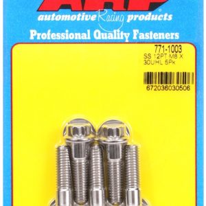 ARP Bolt, Metric Bolt, 8 Millimeter X 1.25 Thread Size, 30 Millimeter Under Head Length, 10 Millimeter Socket Size, 12 Point Head Type – 771-1003