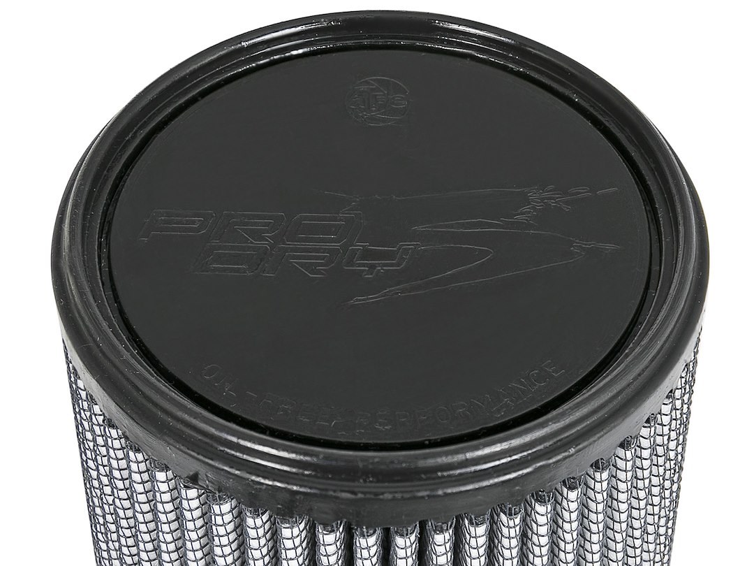 aFe Power Air Filter, Magnum Flow Pro Dry S, Washable, White, Synthetic Media, Round Tapered – 21-90099