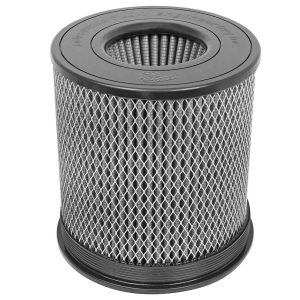 aFe Power Air Filter, Pro Dry S, Washable, Grey, Cotton Gauze, Round, 8-1/2 Inch Diameter X 9 Inch Height, Single Center Flange – 21-91059