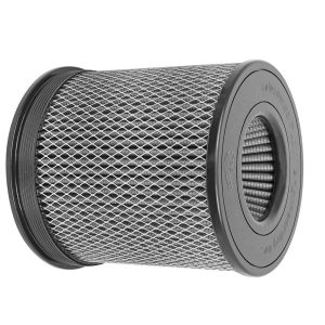 aFe Power Air Filter, Pro Dry S, Washable, Grey, Cotton Gauze, Round, 8-1/2 Inch Diameter X 9 Inch Height, Single Center Flange – 21-91059