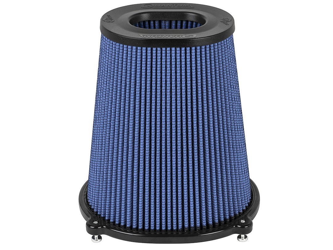 aFe Power Air Filter, Quantum, Washable, Blue, Cotton Gauze, Oval Tapered – 23-91133
