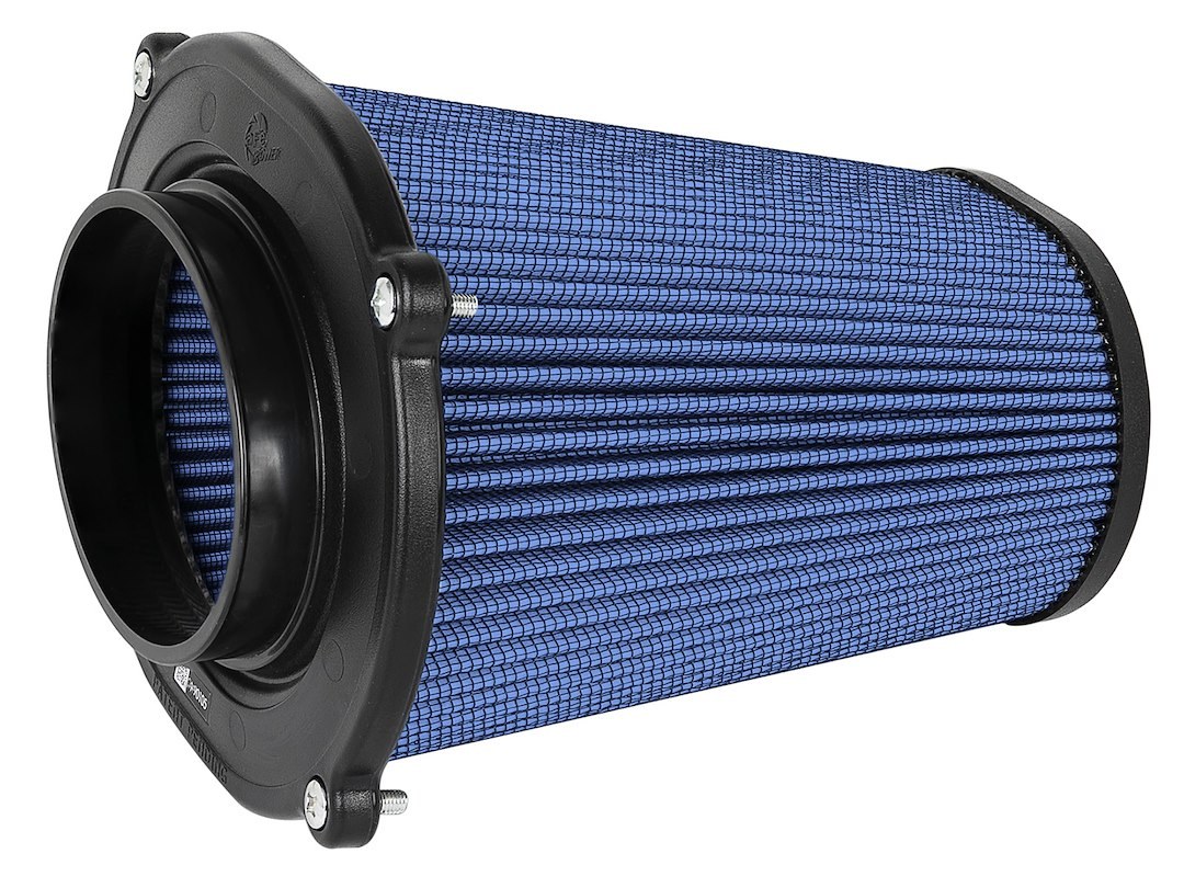 aFe Power Air Filter, Quantum, Washable, Blue, Cotton Gauze, Oval Tapered – 23-91133
