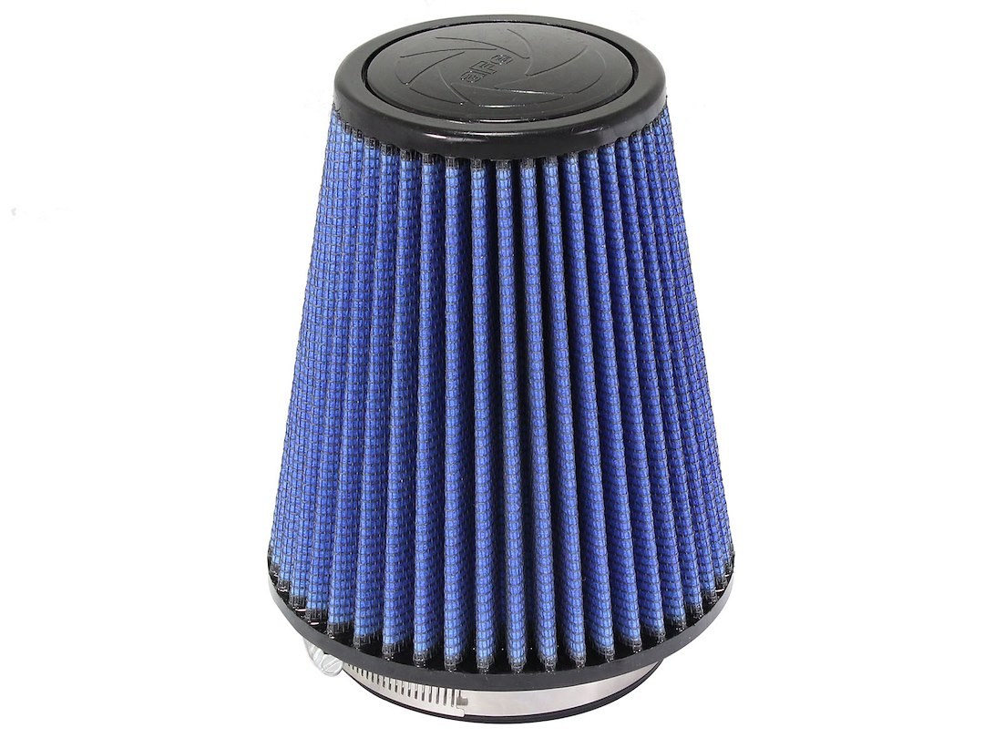 aFe Power Air Filter, Pro 5 R, Cone, Cotton Gauze, 4 Inch Top Diameter X 7 Inch Height, Single Centered Flange – 24-40507