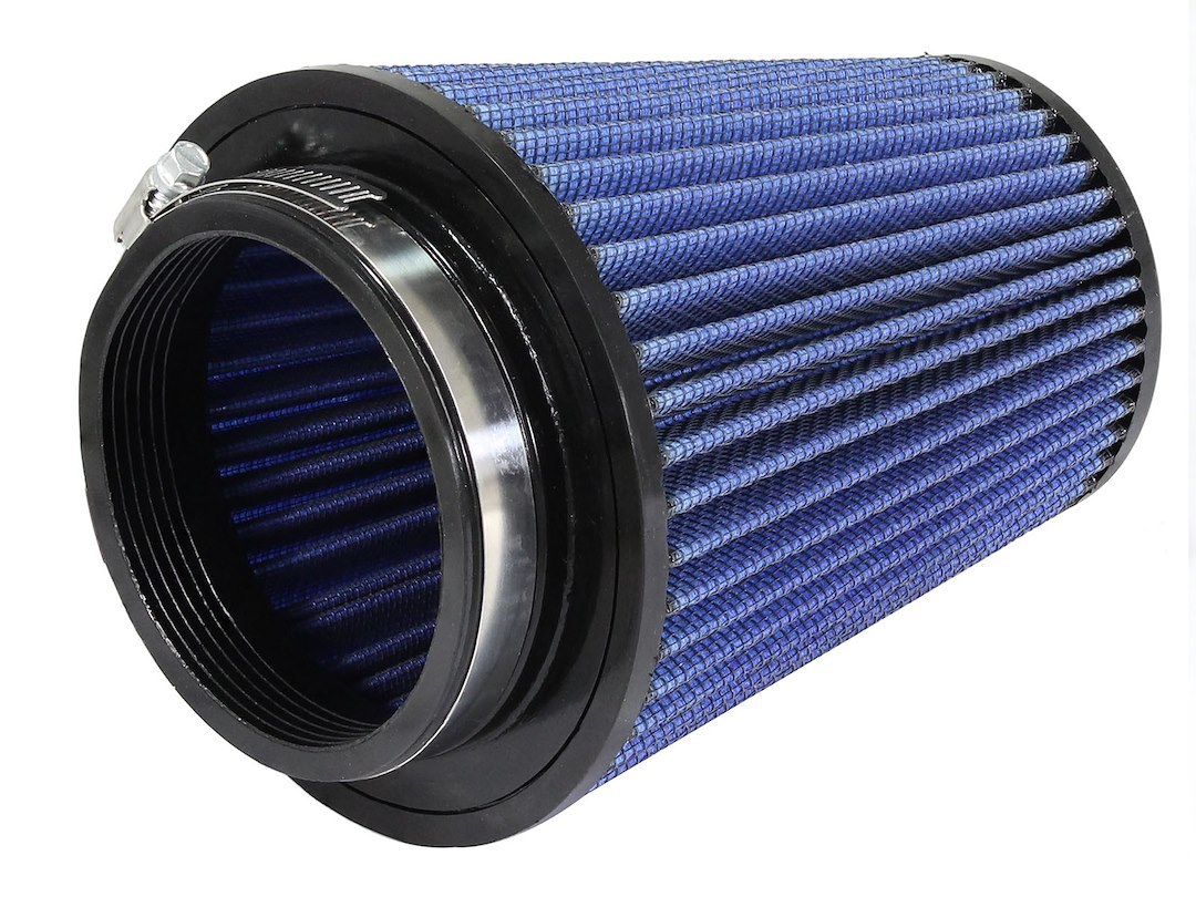 aFe Power Air Filter, Pro 5 R, Cone, Cotton Gauze, 4 Inch Top Diameter X 7 Inch Height, Single Centered Flange – 24-40507