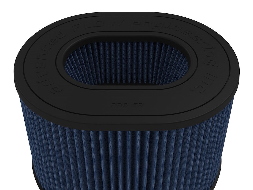 aFe Power Air Filter, Magnum Flow Pro 5R, Washable, Blue, Oiled Cotton Gauze, Oval Tapered – 24-91205R