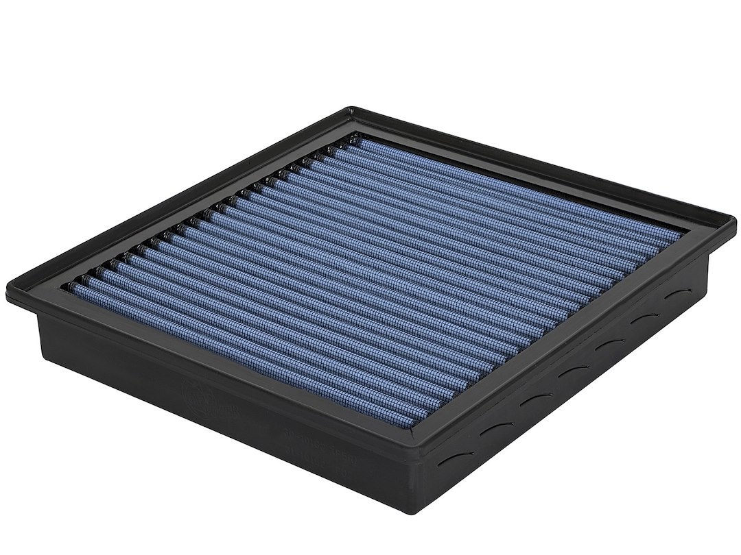 aFe Power Air Filter, Pro 5 R, Washable, Blue, Cotton Gauze, Panel, 10.49 Inch Length X 9.96 Inch Width X 1-3/4 Inch Height – 30-10162