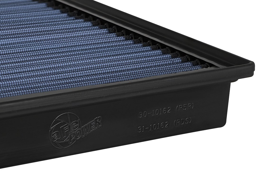 aFe Power Air Filter, Pro 5 R, Washable, Blue, Cotton Gauze, Panel, 10.49 Inch Length X 9.96 Inch Width X 1-3/4 Inch Height – 30-10162