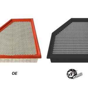 aFe Power Air Filter, Magnum Flow Pro Dry S, Washable, White, Synthetic Media – 30-10422D