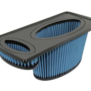 aFe Power Air Filter, Pro 5 R, Washable, Blue, Cotton Gauze, Oval, Black Polyurethane Top – 30-80202