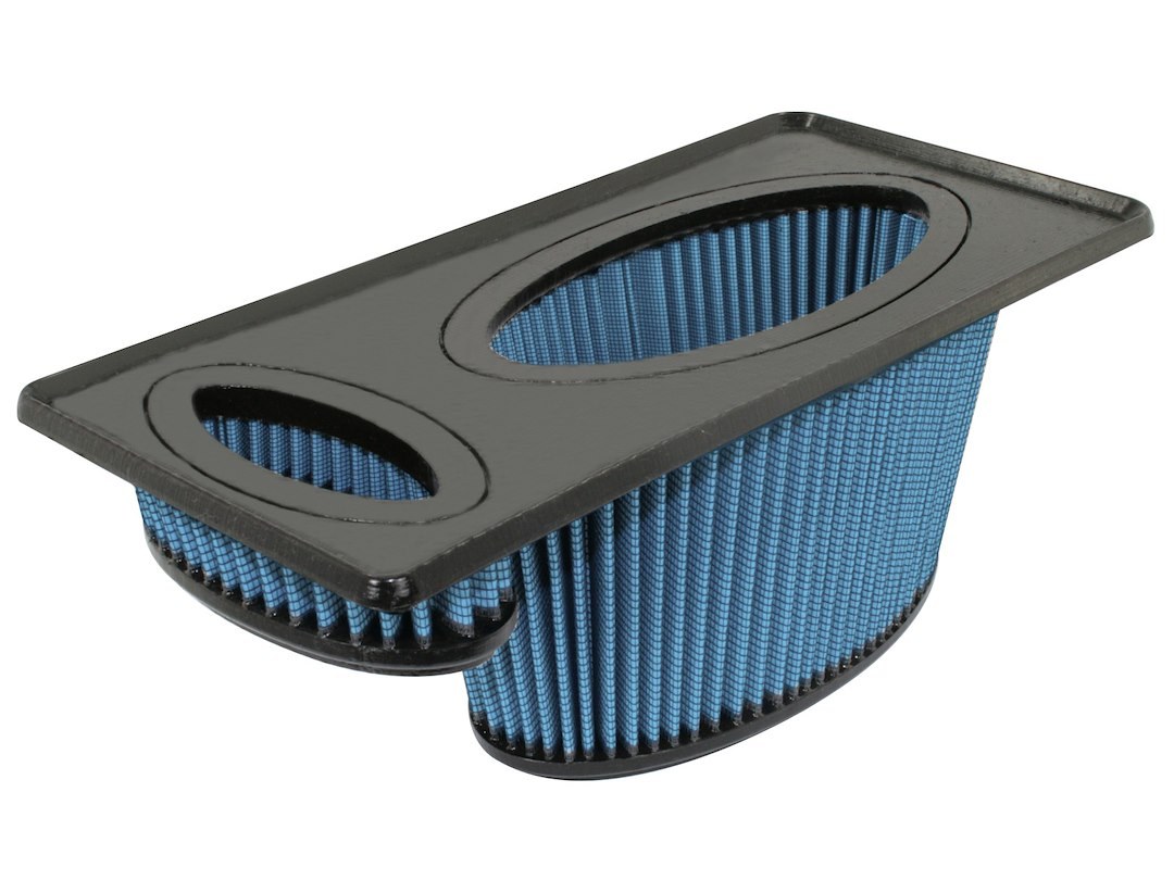 aFe Power Air Filter, Pro 5 R, Washable, Blue, Cotton Gauze, Oval, Black Polyurethane Top – 30-80202