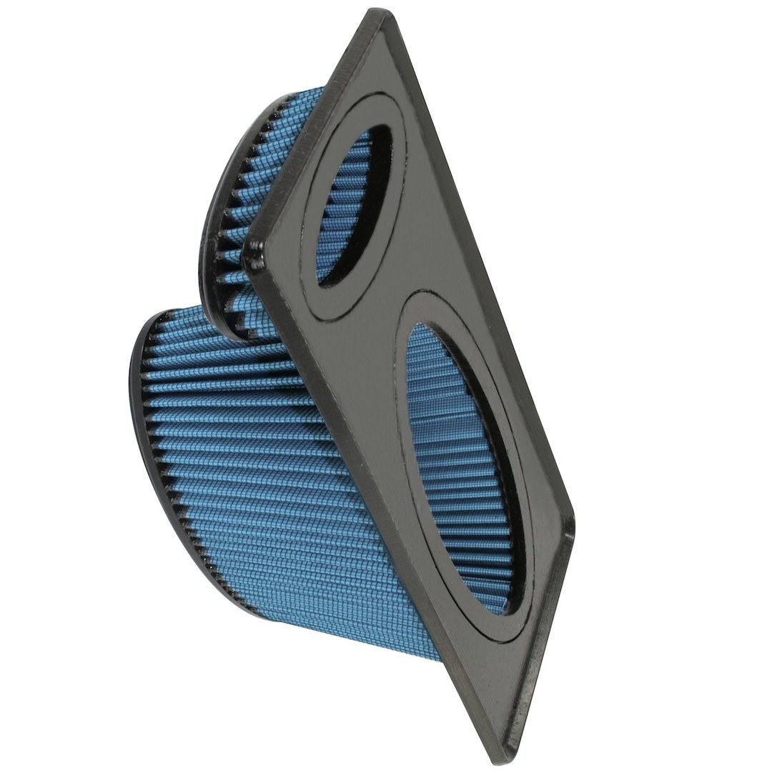 aFe Power Air Filter, Pro 5 R, Washable, Blue, Cotton Gauze, Oval, Black Polyurethane Top – 30-80202