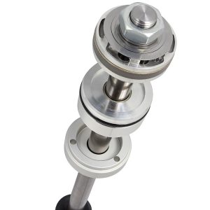 aFe Power Shock Absorber, Race Series, Gas, 2 Inch Diameter, Without Reservoir, Non-Adjustable, Without Shock Boots, Black and Silver – 37-D7001F