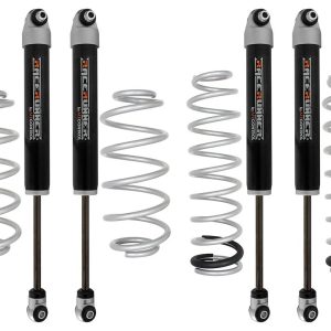 aFe Power Leveling Kit Suspension, Racerunner, 2 Inch Front/ 1 Inch Rear, Includes 4 Coil Springs and 4 Shock Absorbers – 37-L7001P