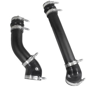 aFe Power Turbocharger Intercooler Pipe, Blade Runner, 3 Inch Diameter, Cold and Hot Side Pipes, Black Powder Coated, Aluminum – 46-20064-B