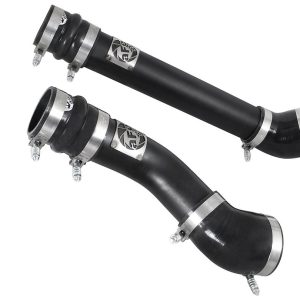 aFe Power Turbocharger Intercooler Pipe, Blade Runner, 3 Inch Diameter, Cold and Hot Side Pipes, Black Powder Coated, Aluminum – 46-20064-B