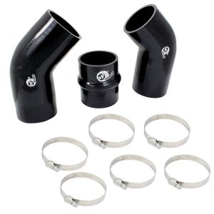 aFe Power Intercooler Hose Coupling, Blade Runner, Silicone, Black, With T-Bolt Clamps, For Use with Afe 46-20172 – 46-20170AA