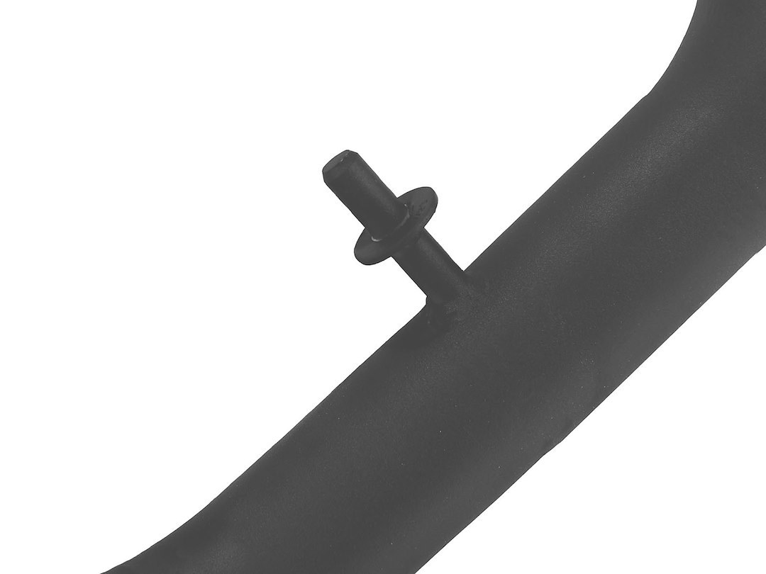 aFe Power Turbocharger Intercooler Pipe, Blade Runner, Hot Side Pipe, Powder Coated, Black, Stainless Steel, With Couplers/Clamps – 46-20218-B