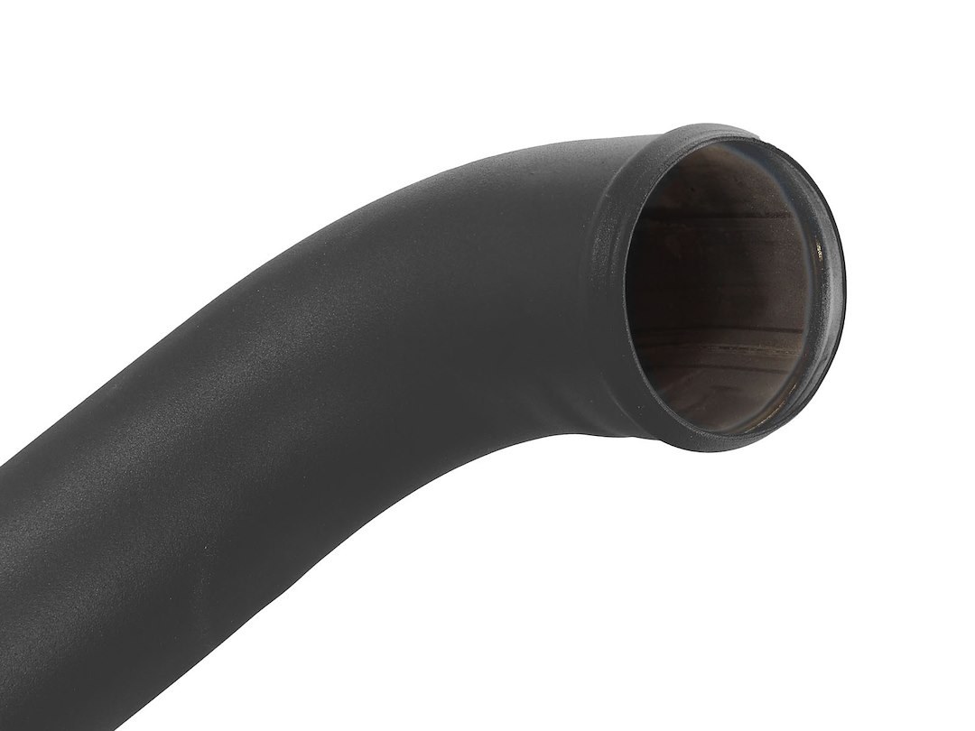 aFe Power Turbocharger Intercooler Pipe, Blade Runner, Hot Side Pipe, Powder Coated, Black, Stainless Steel, With Couplers/Clamps – 46-20218-B