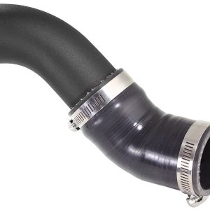 aFe Power Turbocharger Intercooler Pipe, Blade Runner, Hot Side Pipe, Powder Coated, Black, Stainless Steel, With Couplers/Clamps – 46-20218-B