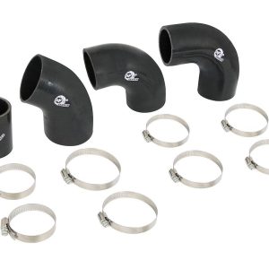 aFe Power Intercooler Hose Coupling, Blade Runner, Silicone, Black, With T-Bolt Clamps, For Use with Afe 46-20264-B or 46-20264-R Only – 46-20260AS