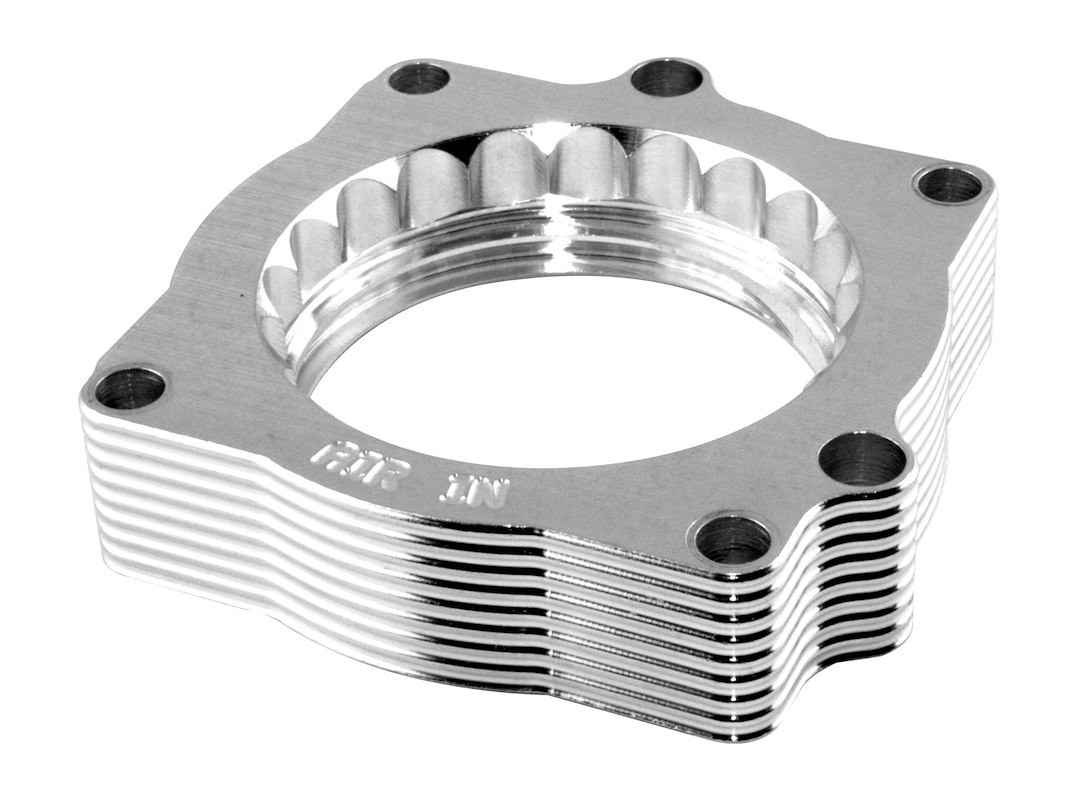 aFe Power Throttle Body Spacer, Silver Bullet, 1 Port, Polished, Billet Aluminum – 46-32007