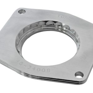 aFe Power Throttle Body Spacer, Silver Bullet, 2 Port, Polished, Billet Aluminum – 46-34008
