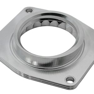 aFe Power Throttle Body Spacer, Silver Bullet, 2 Port, Polished, Billet Aluminum – 46-34008