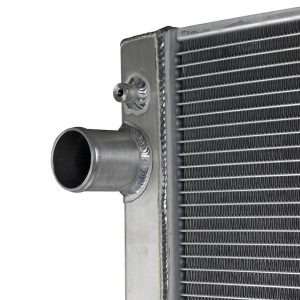 aFe Power Radiator, Blade Runner, Aftermarket Replacement, 2 Inch Thick Core, Brushed Aluminum with Afe Logo – 46-52061