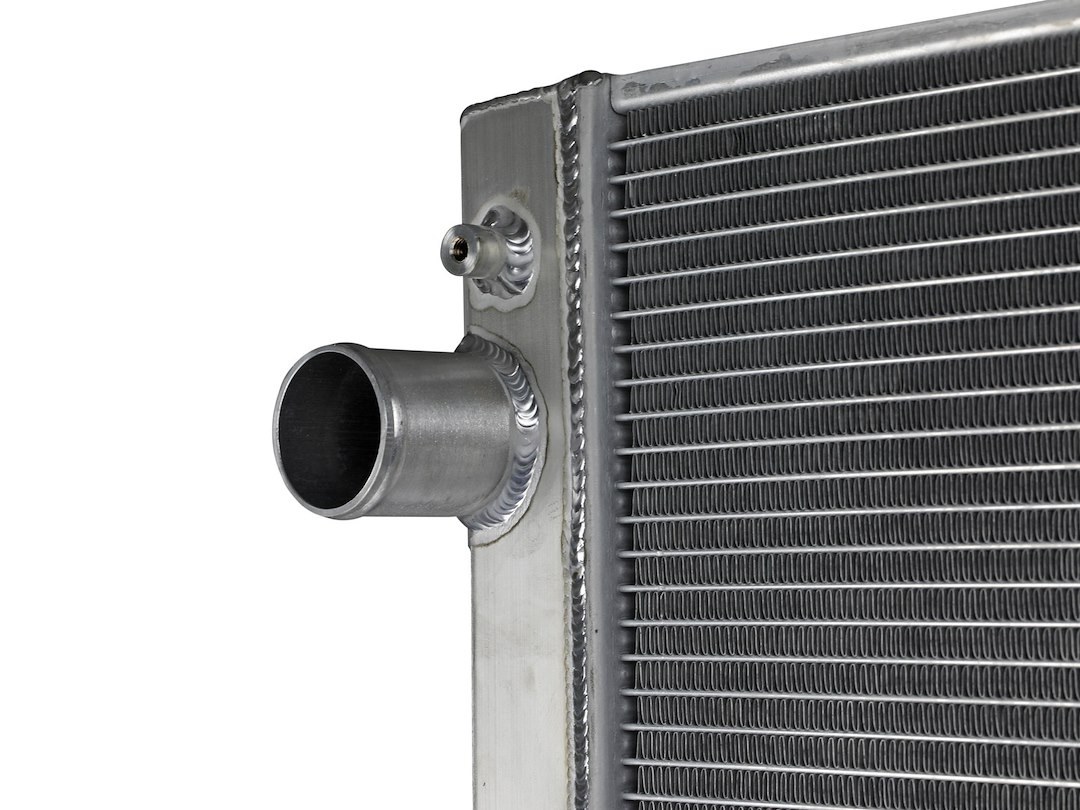 aFe Power Radiator, Blade Runner, Aftermarket Replacement, 2 Inch Thick Core, Brushed Aluminum with Afe Logo – 46-52061