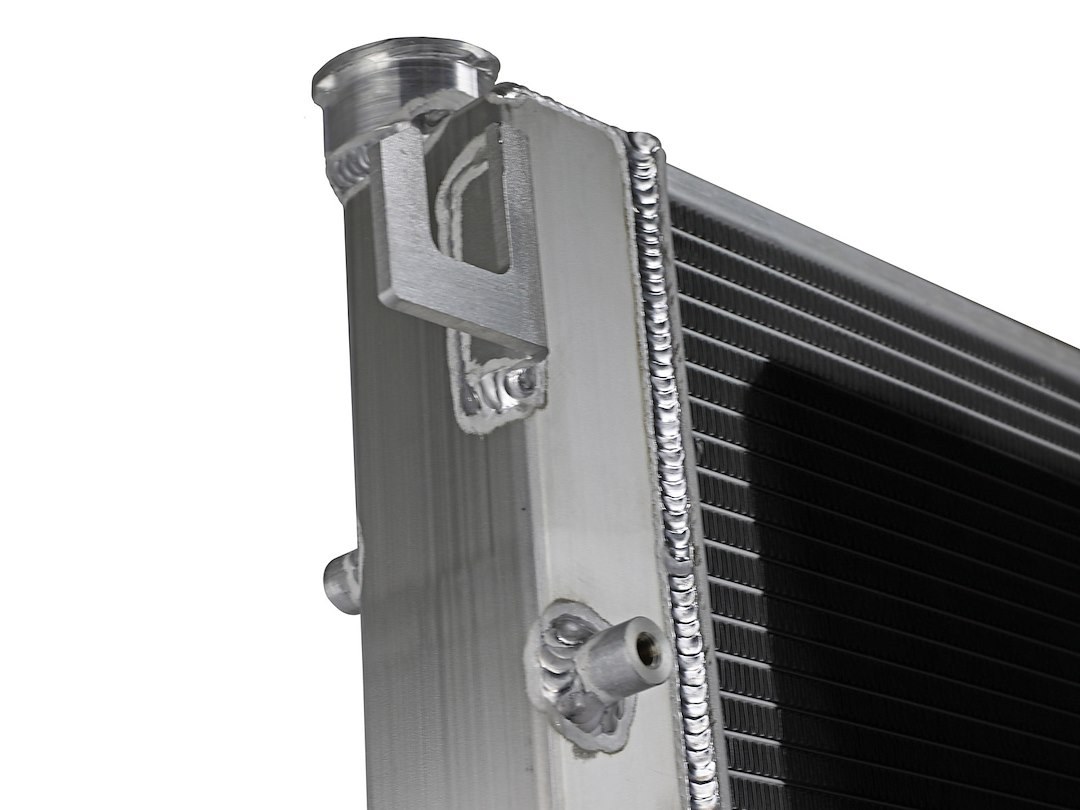 aFe Power Radiator, Blade Runner, Aftermarket Replacement, 2 Inch Thick Core, Brushed Aluminum with Afe Logo – 46-52061